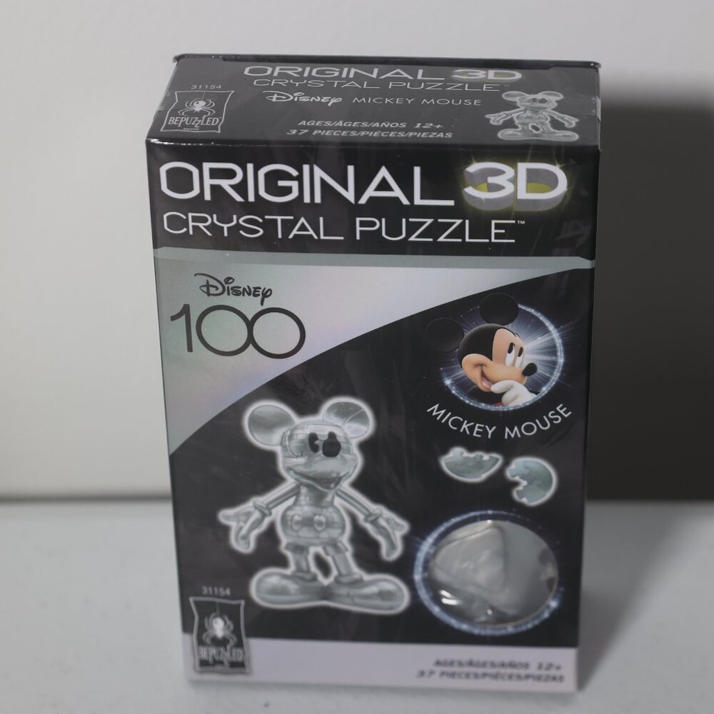 DISNEY 100 PLATINUM EDITION BEPUZZLED 3D CRYSTAL PUZZLE MICKEY MOUSE